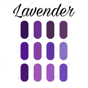 Lavender Procreate Color Palette | *DIGITAL DOWNLOAD* | ProcreatorsCo | Purple Palette | Shades of Purple Palette | Nature Color Palette |