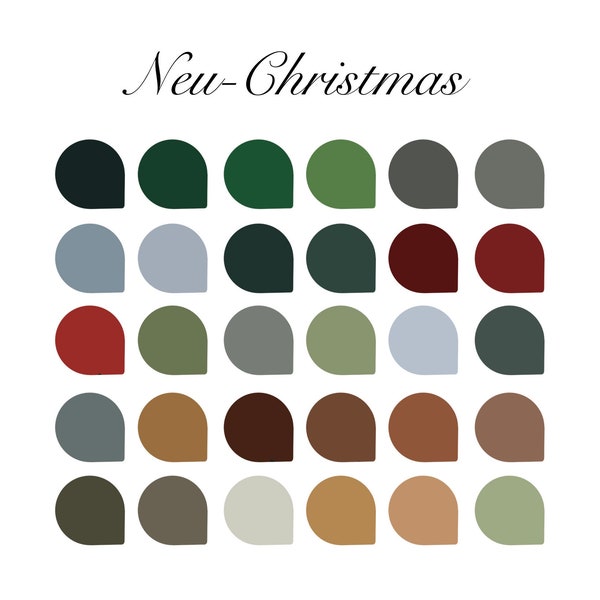 Christmas Neutral Palette | Neutral Colors | Christmas Color | Neutral Palette | Digital Art Palette