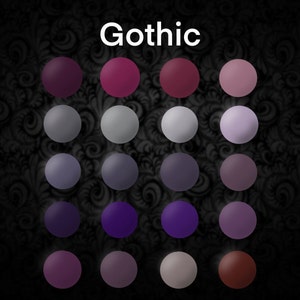 Gothic Procreate Palette | *DIGITAL DOWNLOAD* | ProcreatorsCo | Gothic Palette | Neutral Palette | Goth Color Palette |