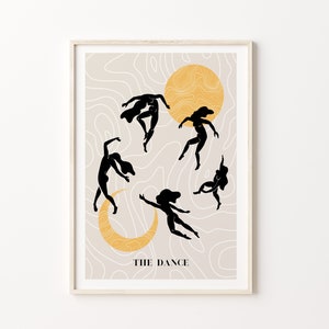 ART PRINT The Dance / Matisse Inspiration / Feminist Poster / Minimalistic Wall Art