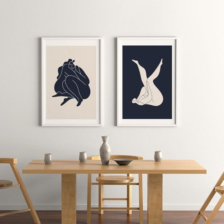 ART PRINT Empowerment / Modern Wall Art / Women Poster / Minimalistic Color Block