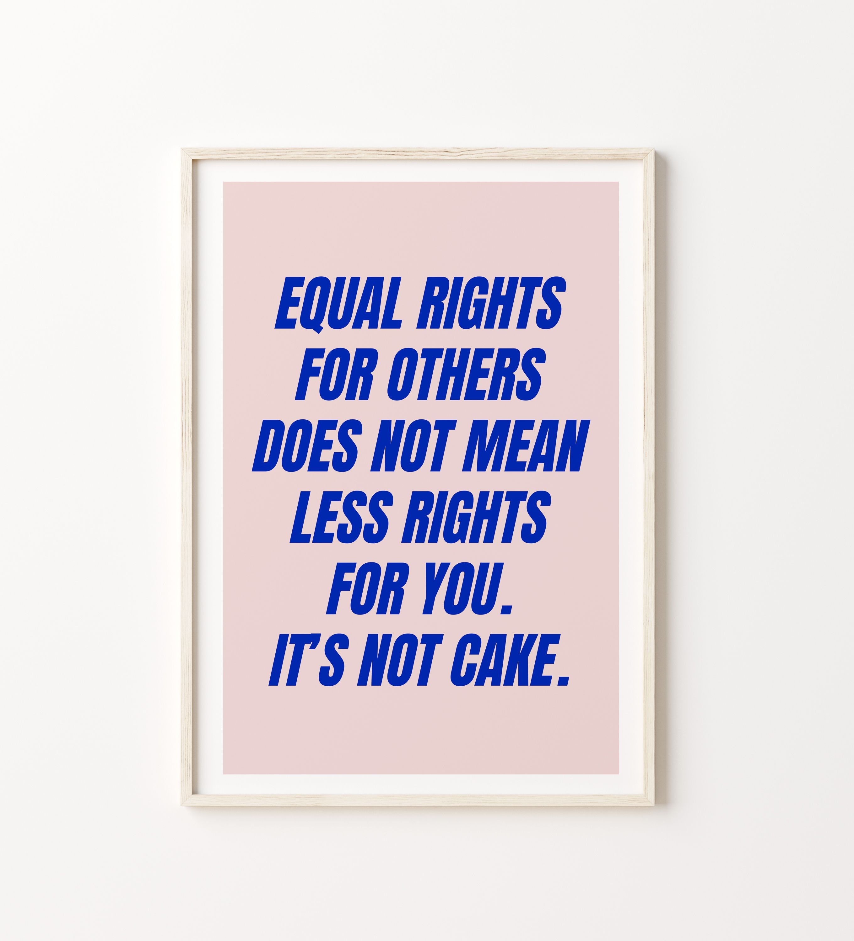 ART PRINT Empowerment / Equal Rights Wall Art / Feminist Poster ...