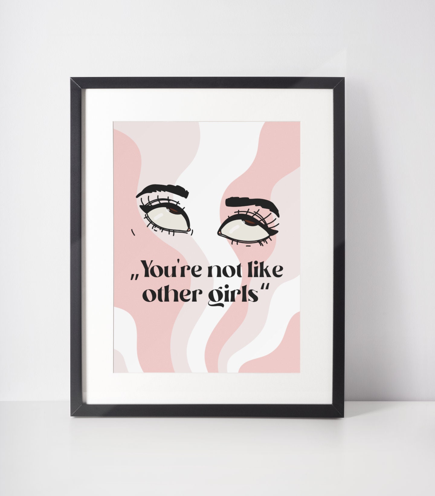 ART PRINT Eye Roll / Digital Art / Wall Art / Not Like Other Etsy