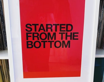 Impresión de letras A3 Comenzó desde abajo