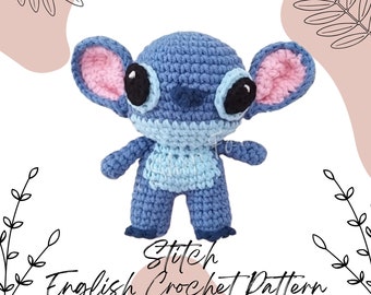 4 inches Stitch pattern | lilo & stitch pattern | earth dog pattern | 626  | English PDF pattern | six two six  | Scrump