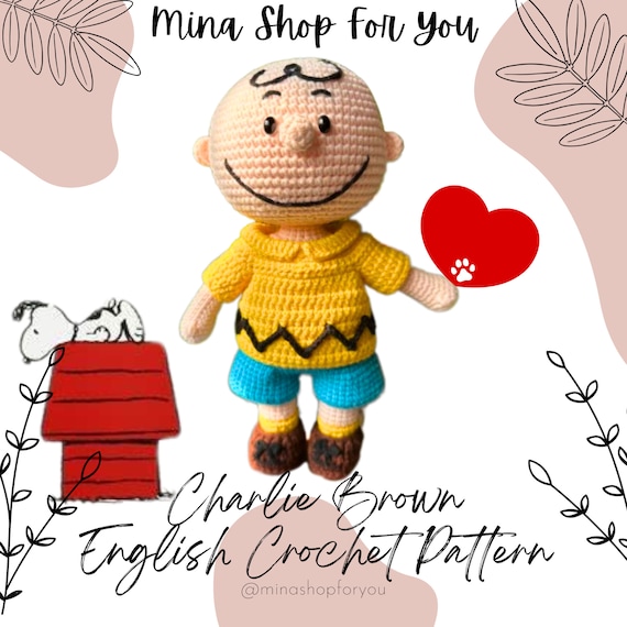 Charlie Brown Crochet Pattern: 9-inch Amigurumi Snoopy (English PDF)