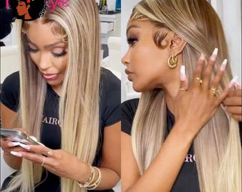 grey frontal wig