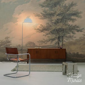 Peel And Stick Scenic Wallpaper For Accent Wall, Vintage Landscape Removable Mural #11