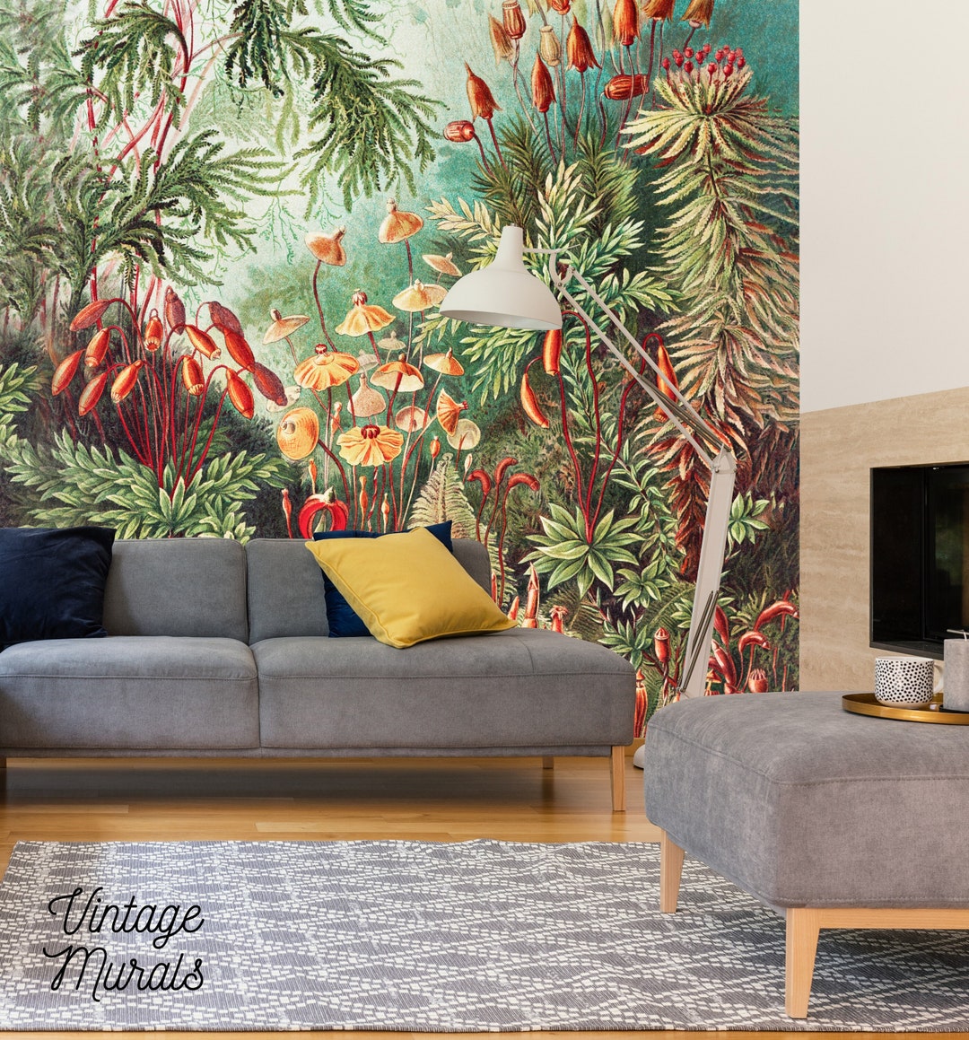 Amazonian Jungle Removable Wall Mural Tropical Exotic Etsy
