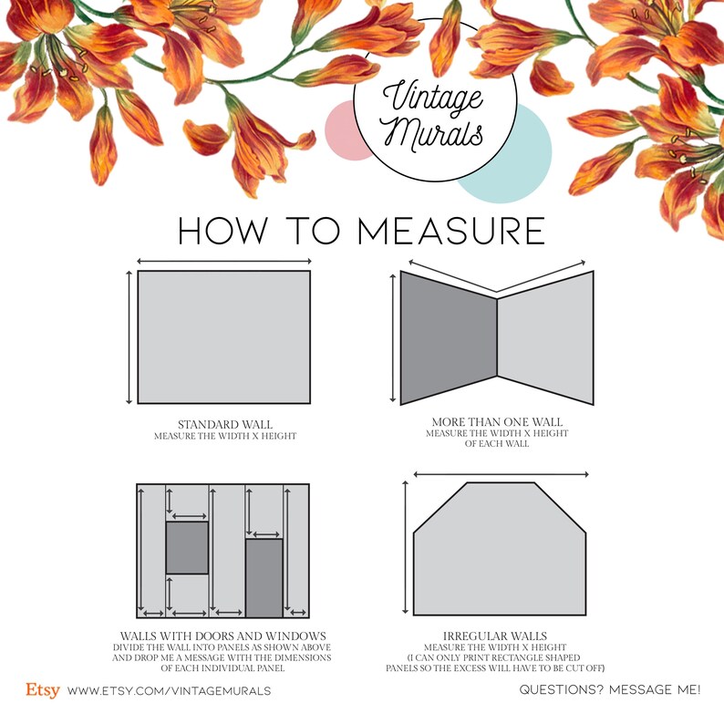 the instructions for how to measure a flower