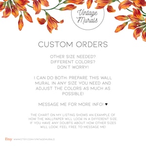a wedding order card with orange flowers on it