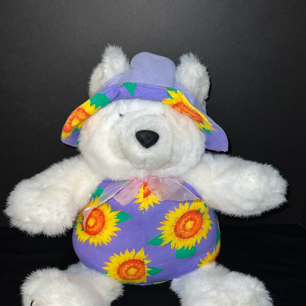 Sunflower bear plush