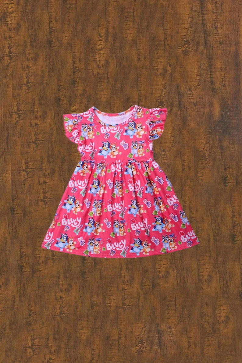 Pink Bluey Dress Etsy Canada