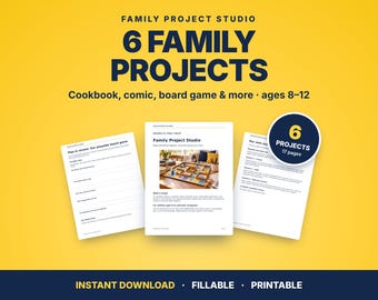 Family Project Studio: 6 Creative Activities for Kids & Parents (PDF)