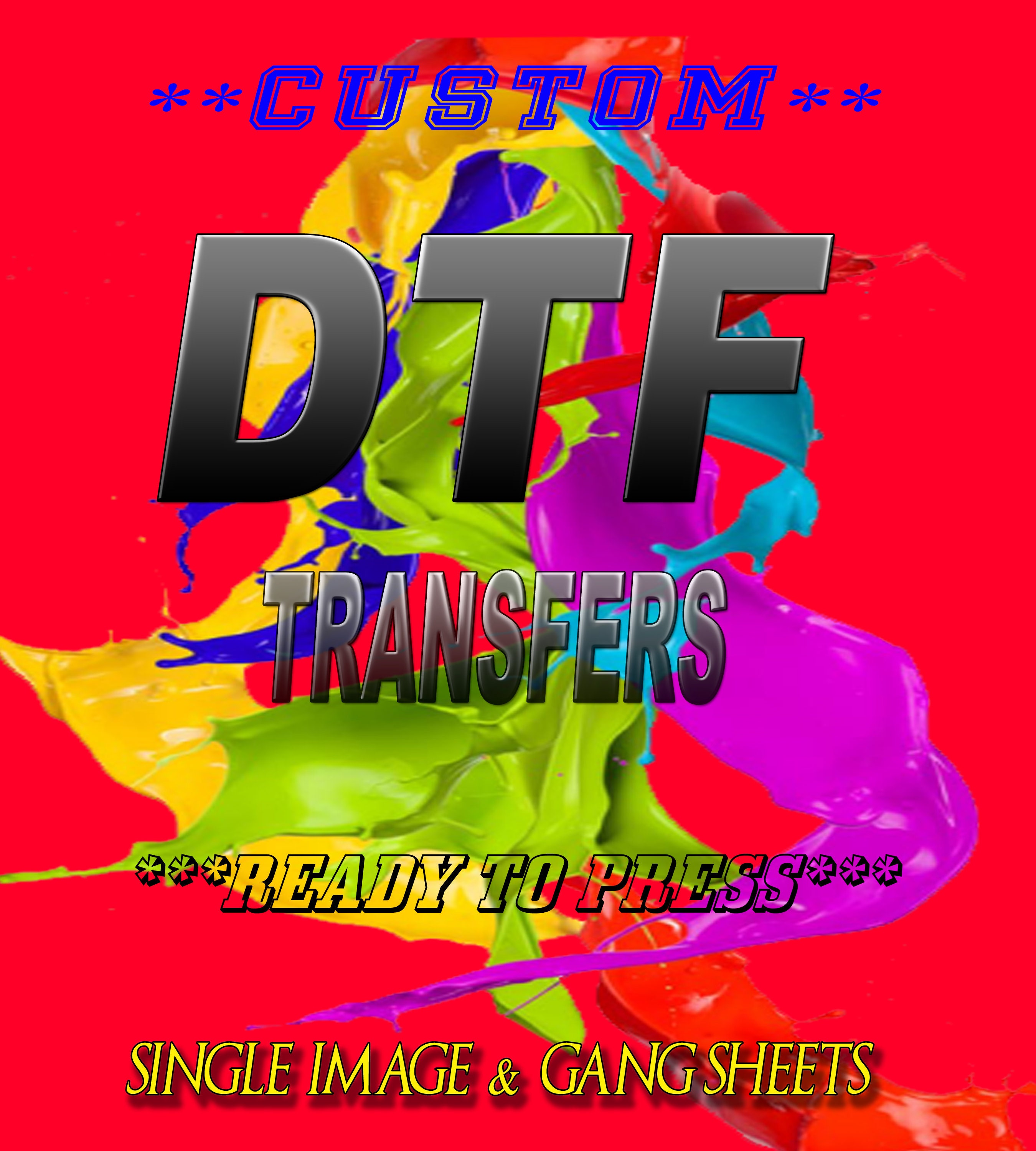 Full Color Custom DTF Transfers Ready to Press Etsy