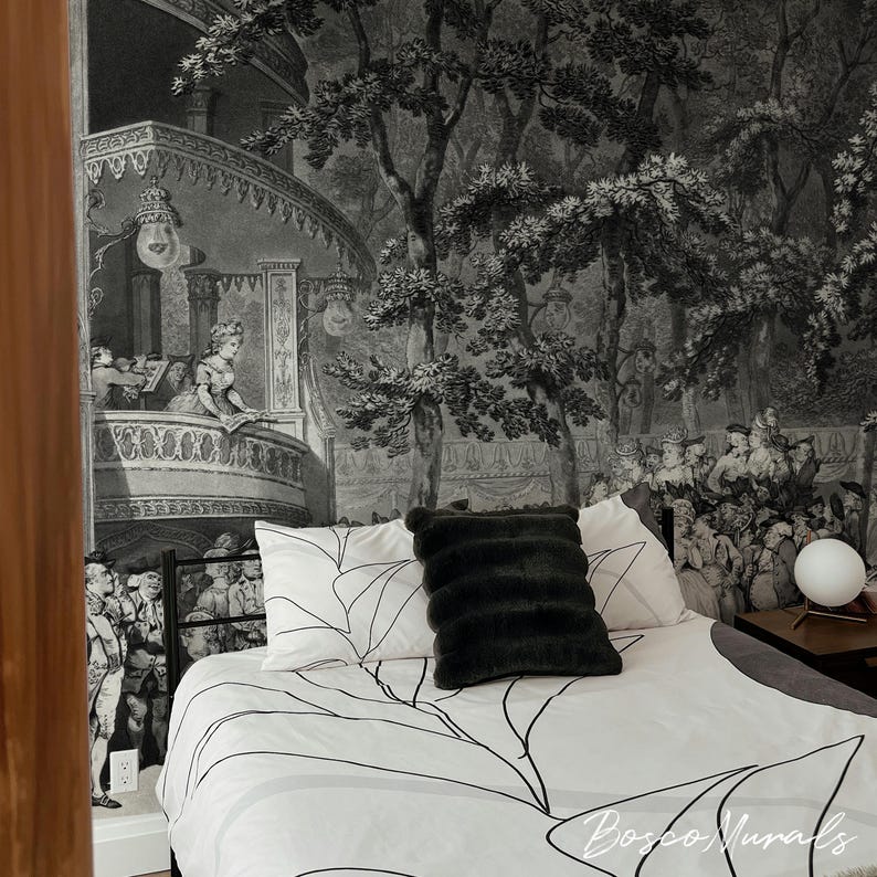 Ball Time Baroque Theme On Removable Wallpaper, Peel And Stick Victorian Wall Decor 49 image 2
