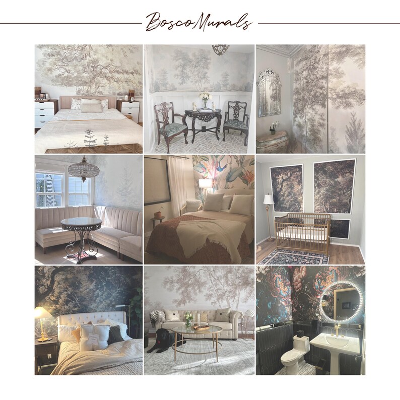 a collage of photos of a living room and bedroom