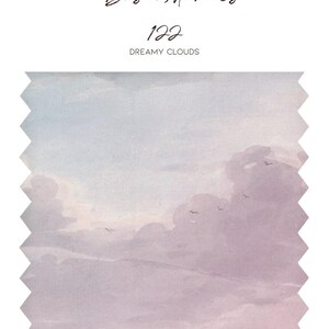 Pastel cloud wallpaper, Subtle nature-themed sky mural, Peel and stick material, Nursery painting 122 Bild 6