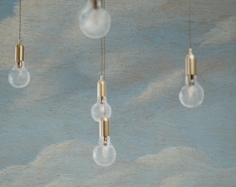 Dreamy Sky Wallpaper, Light Blue Clouds Wall Mural, Peel and Stick, Removable, Peaceful Nursery Bedroom Decor 160