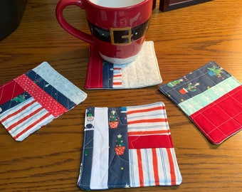 Christmas Mug Rug Set #6