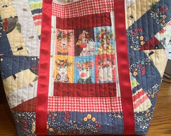 Quilted Mom and Dad Tote #3
