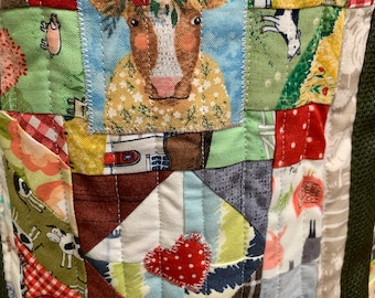 Quilted Mom and Dad Tote #6