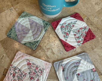 Mug Rugs - Pastel Floral Scrappy #2