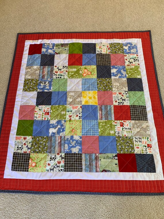 Baby Farm Quilt Set 1 Etsy