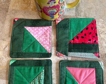 Summer Watermelon Mug Rugs #6
