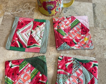 Summer Watermelon Mug Rugs #10