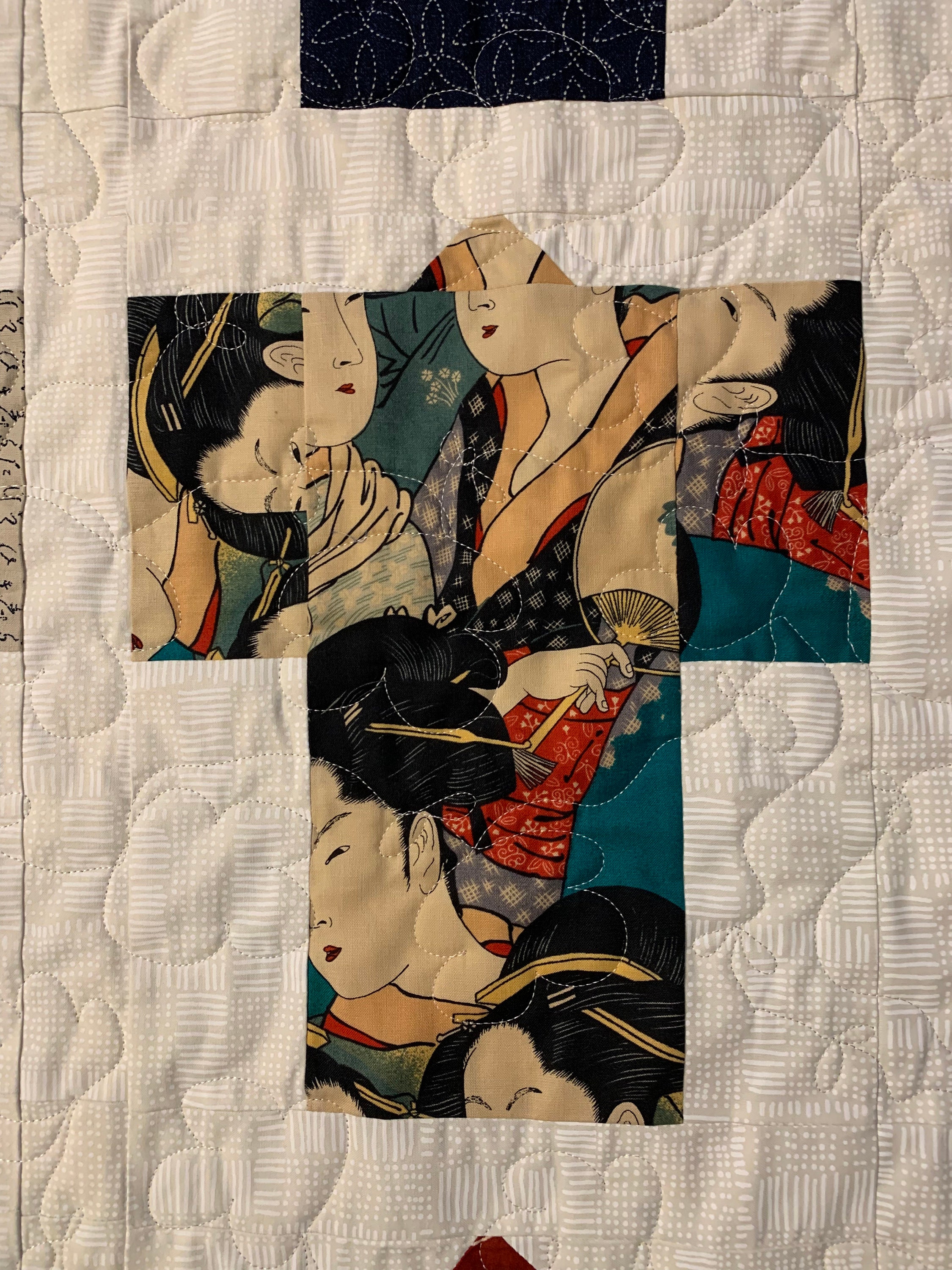 Japanese Kimono Wall Hanging Large 1 Etsy