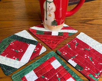 Christmas Mug Rug Set #7