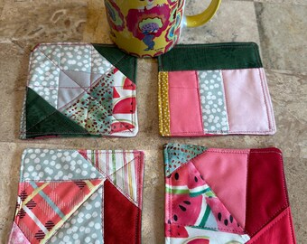 Summer Watermelon Mug Rugs #1