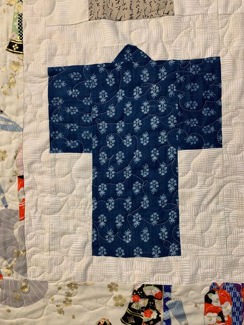 Japanese Kimono Wall Hanging Large 1 Etsy