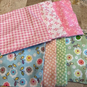 Pastel Fat Quarters - multi-colored