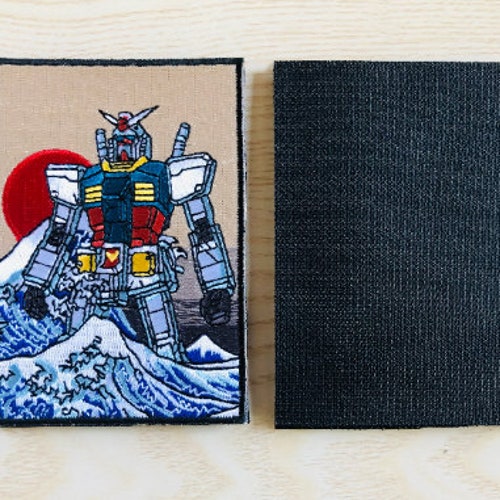 Velcro on 4 the Great Gundam off Kanagawa Patch Japan Etsy