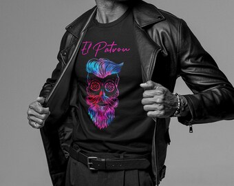 El Patron De Muertos Unisex Jersey Short Sleeve Tee Dia De Los Muertos Comfort Colors Sugar Skulls Mexican Sugar Skull Shirt Dia De Muertos