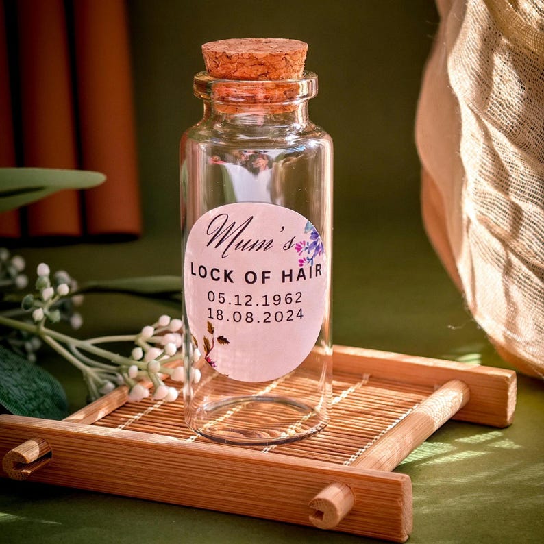 Glass Bottle Memorial Ashes