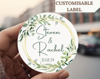 Personalised Sticker Wedding Favour Sticker Sheet Custom Sticker Label Wedding Favor Sticker Personalised Label Sticker Bottle Wedding