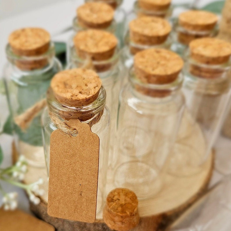 Small Jar Wedding Favour Miniature Bottle Mini Jar Glass Vial Tiny Bottles Cork
