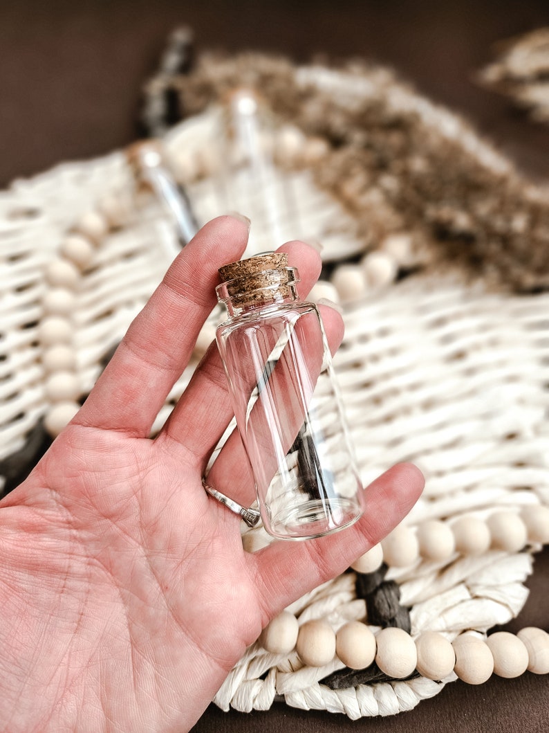 Miniature Bottle Mini Jar Glass Vial Tiny Bottles Cork