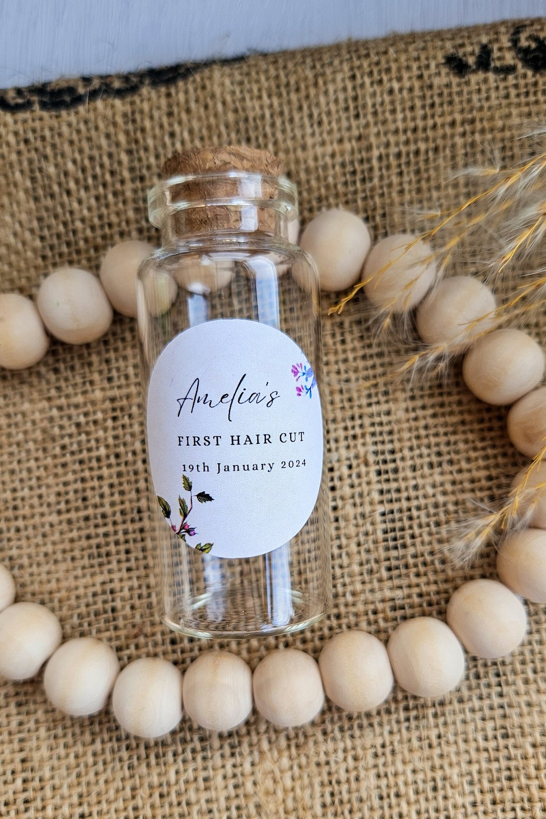 Baby Hair Keepsake First Baby Haircut Storing Lock of Hair Keepsake ...