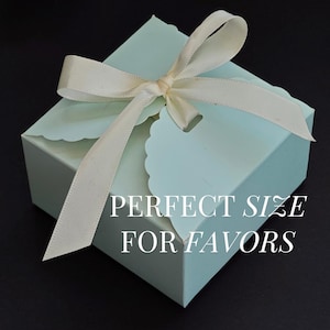 Small Empty Gift Box with Lid Mint Green Empty Chocolate Box with Ribbon Wedding Favor Party Sweet Box Empty Baby Shower Empty Favour Box