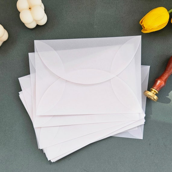 Clear Envelopes for Greetings Cards Transparent Vellum Envelopes