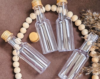 Mini Shot Bottle Plastic Container Small Favor Bottle Wedding Party Favor Baby Shower Party Supplies DIY Craft Supplies Plastic Shot Bottle