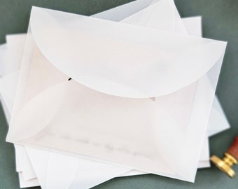 Vellum Envelope for Greeting Card Wedding Invitation Envelope Transparent Envelope Business Envelope Stationery Envelope Packaging Supplies