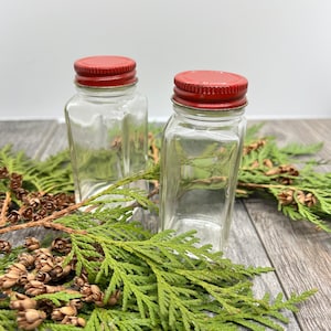 Vintage McCormick Spice Jars Green Lid Label Kitchen Decor Staging YOUR  CHOICE