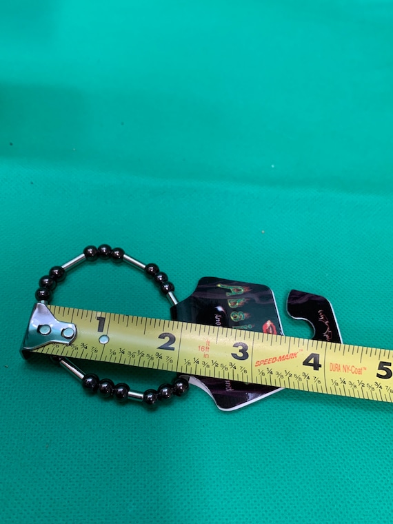 Absinthe Stainless Steel Black Beaded Bracelet St… - image 5