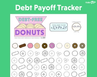 Debt-Free Donuts Debt Payoff Tracker Worksheet