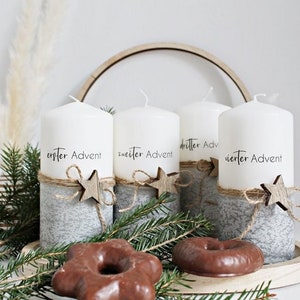 Candles for the Advent wreath, Advent candles